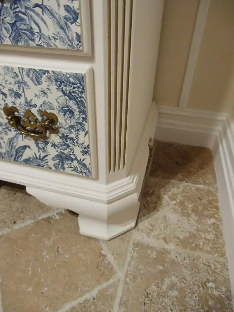 Ethan Allen Georgian Court Lingerie Chest Dresser Kommode Damenkommode Wäschekommode Vintage Shabby Chic Weiß Brocante 4