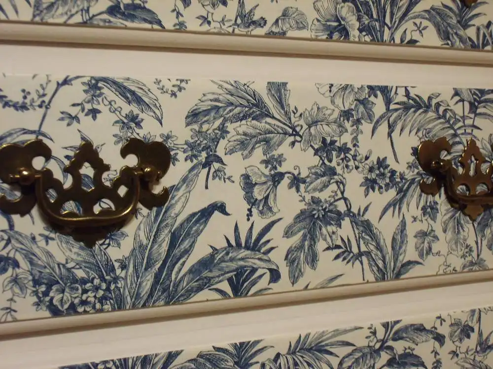 Ethan Allen Georgian Court Lingerie Chest Dresser Kommode Damenkommode Wäschekommode Vintage Shabby Chic Weiß Brocante 9