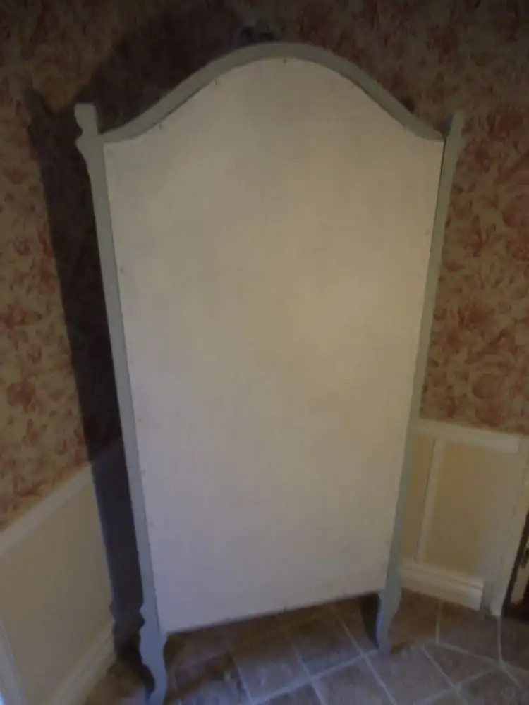 Vitrine Holzvitrine Barockstil Vintage Rosen Standvitrine Brocante Glasvitrine Badezimmer Landhaus Cottage 6