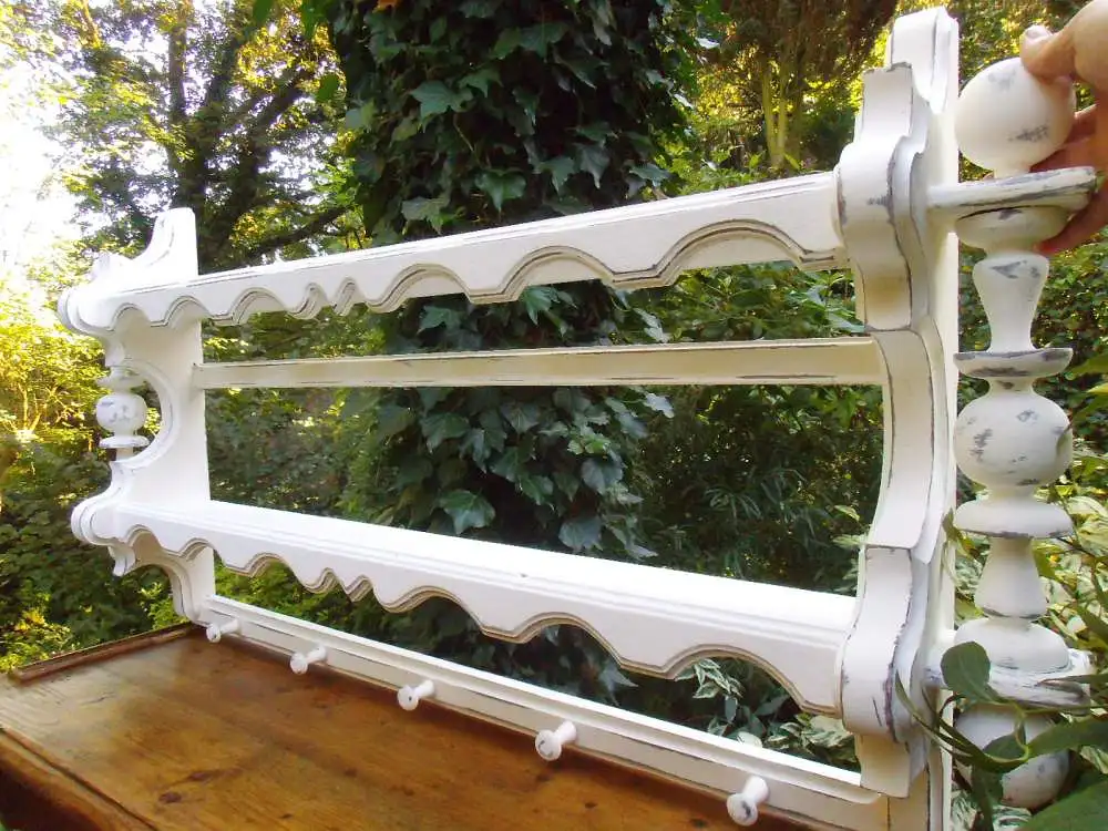 Massives Lärche Hängeregal Küche Regal Vollholz Wandregal  Handarbeit Küchenregal Shabby  Vintage Rarität Landhaus 1