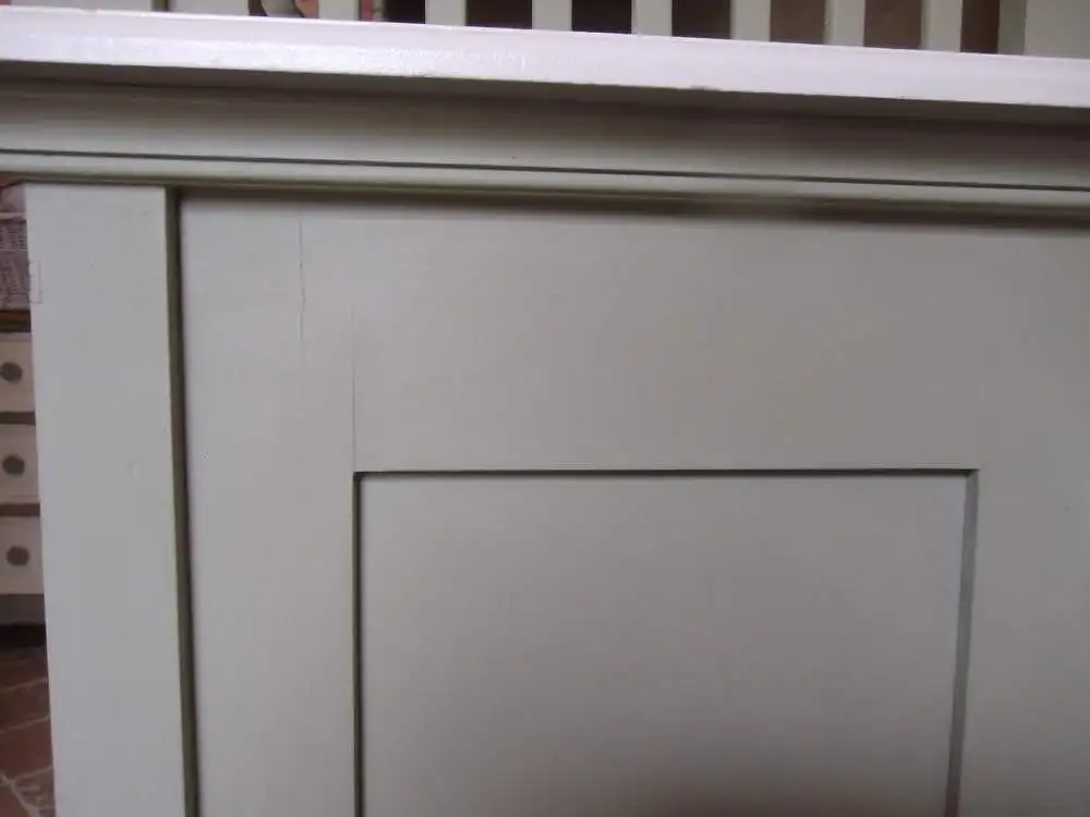 Antik Jugendstil Vertiko Kommode Schrank Anrichte Sideboard Brocante Weiß Grün Landhaus Cottage  14