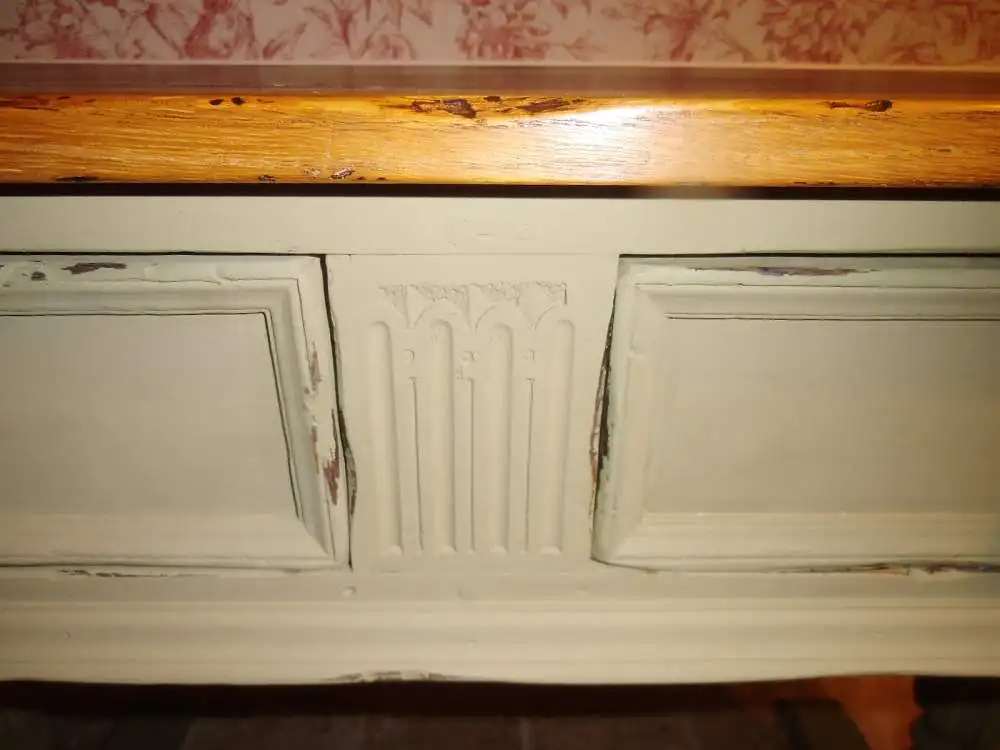 Antiker Schreibtisch Sekretär Wandtisch Wandkonsole Bar Tisch Konsole England Eiche Massiv Landhaus Cottage  15