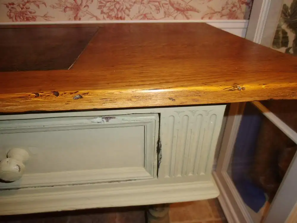 Antiker Schreibtisch Sekretär Wandtisch Wandkonsole Bar Tisch Konsole England Eiche Massiv Landhaus Cottage  16