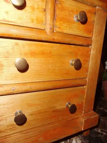 Antik Holzkästchen Schubladenkästchen Holzkästchen Kästchen Gewürzkästchen Modellkommode Kommode Minikommode Landhaus Cottage Bauernhaus 