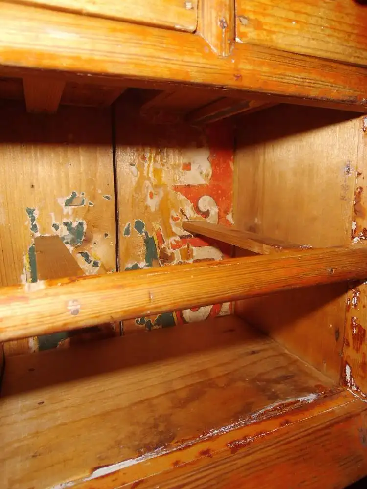 Antik Holzkästchen Schubladenkästchen Holzkästchen Kästchen Gewürzkästchen Modellkommode Kommode Minikommode Landhaus Cottage Bauernhaus  2