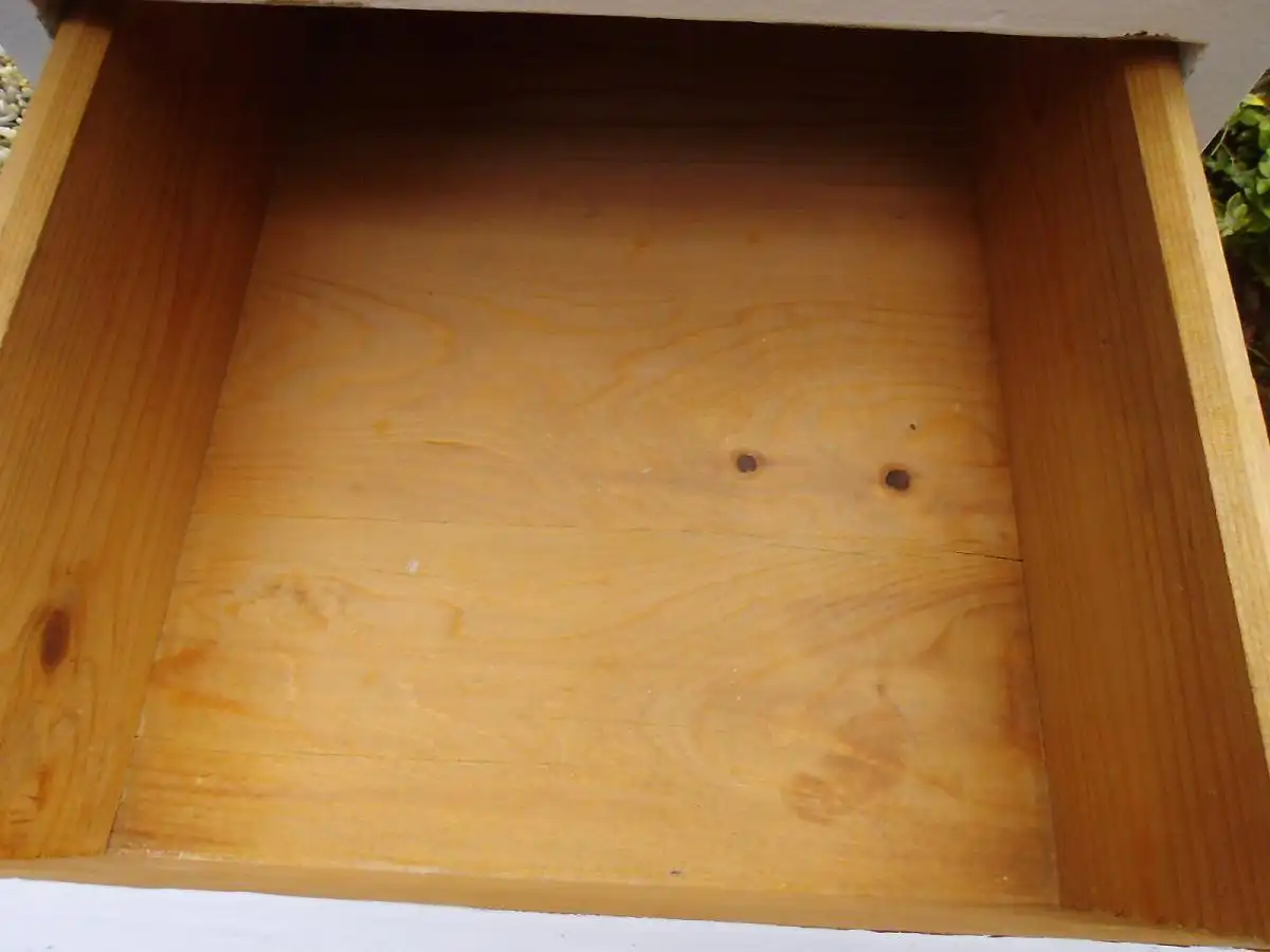 Antik Schubladenkästchen Nachtkästchen Bad Kästchen Shabby Nachttisch Schubladenkommode Kommode Beistelltisch Flurmöbel Landhaus Cottage 15