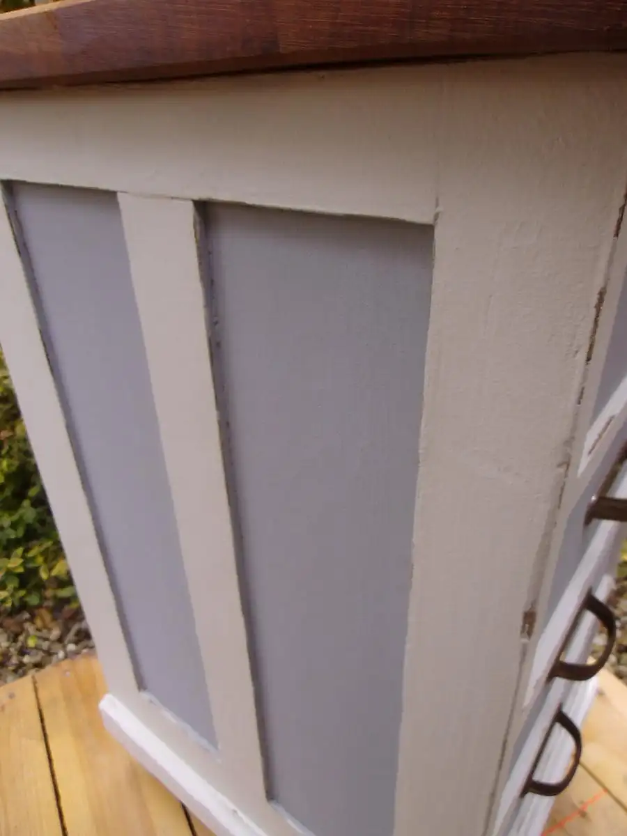 Antik Schubladenkästchen Nachtkästchen Bad Kästchen Shabby Nachttisch Schubladenkommode Kommode Beistelltisch Flurmöbel Landhaus Cottage 5