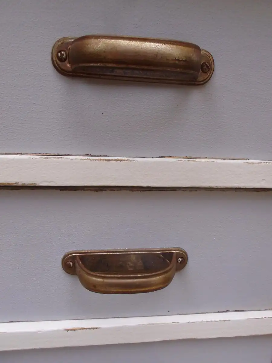 Antik Schubladenkästchen Nachtkästchen Bad Kästchen Shabby Nachttisch Schubladenkommode Kommode Beistelltisch Flurmöbel Landhaus Cottage 7