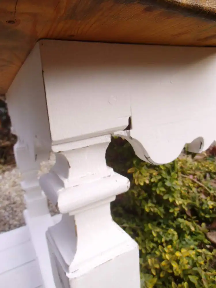 Antik Wandtisch Wandkonsole Beistelltisch Konsole Weiß Shabby Tisch Abstelltisch French Landhaus Cottage 11