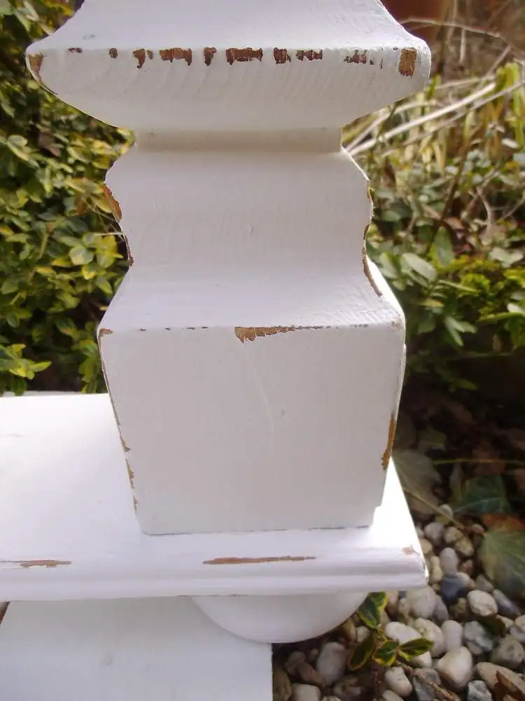 Antik Wandtisch Wandkonsole Beistelltisch Konsole Weiß Shabby Tisch Abstelltisch French Landhaus Cottage 5