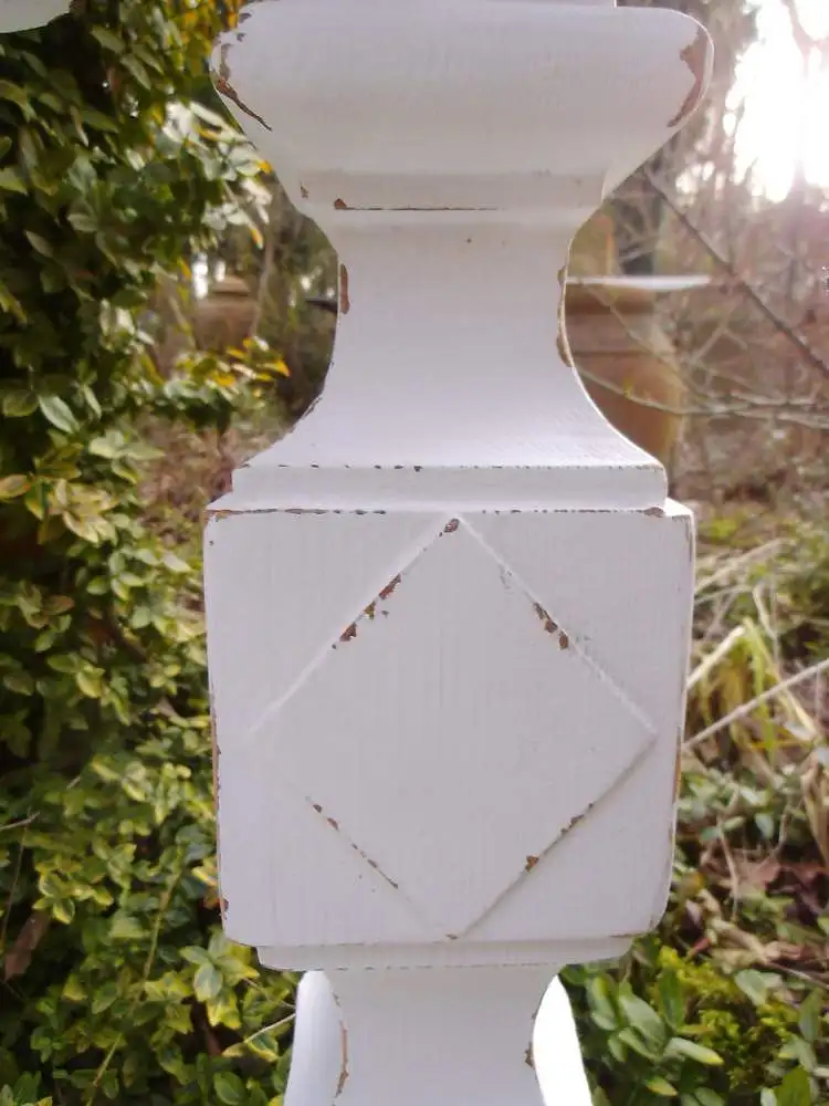 Antik Wandtisch Wandkonsole Beistelltisch Konsole Weiß Shabby Tisch Abstelltisch French Landhaus Cottage 6