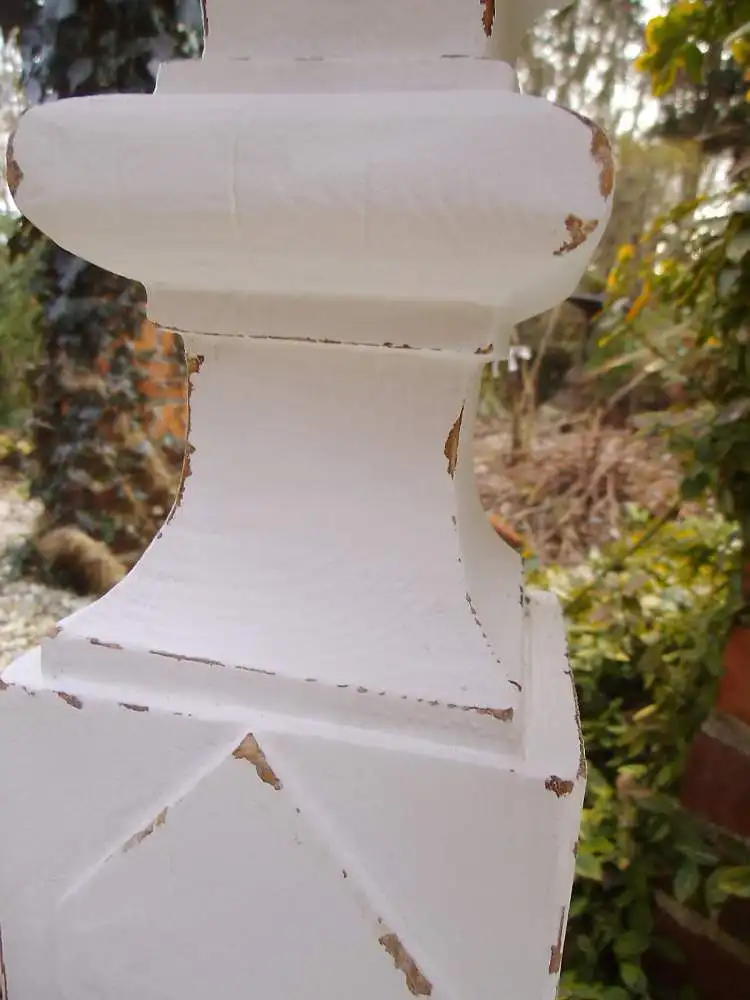 Antik Wandtisch Wandkonsole Beistelltisch Konsole Weiß Shabby Tisch Abstelltisch French Landhaus Cottage 9