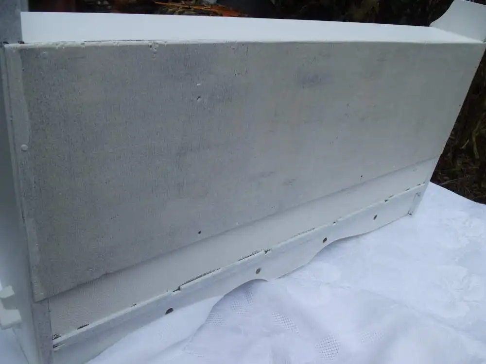 Wandregal Regal Holzregal Schubladen Handtuchstange Wandhaken Weiß Shabby Gänseblümchen Hängeregal Gewürzregal Küchenregal Landhaus  9