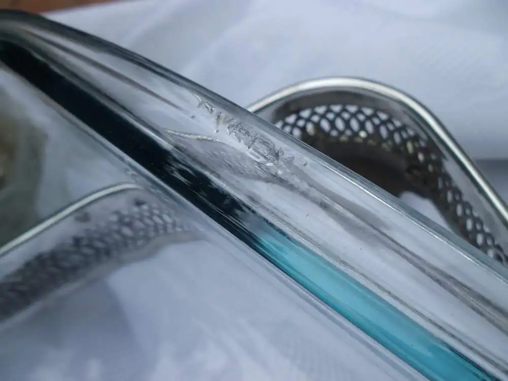 Auflaufform Lasagneform Wärmeschale Servierschale Glasschale Versilbert Servierer Schale Ofenform Metallständer Tischdeko Ständer Frankreich 11