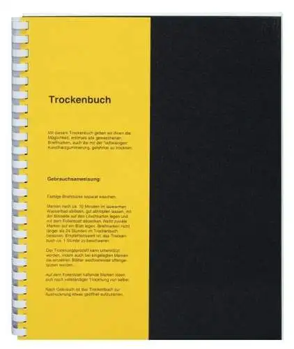 Trockenbuch Trockenbücher Heft Mappe DIN A4 Spiralbindung für alle Gummierungen KOBRA T2