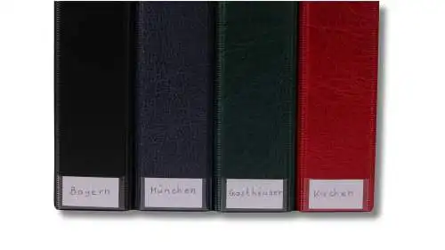 Postkartenalbum Ringbinder KOBRA AK1B Schwarz LEER