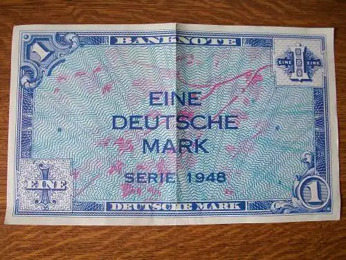 Banknote, Papiergeld, Deutsche Mark zur Währungsreform 1948