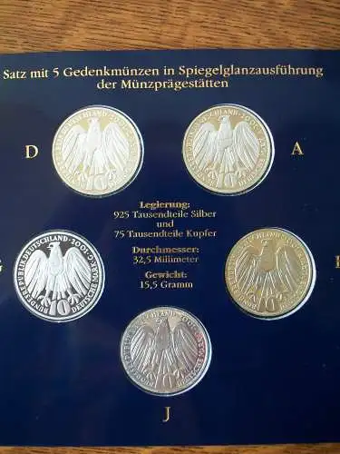 10 DM "50 Jahre Bundesverfassungsgericht" 