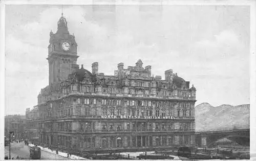 A023 Schottland North British Station Hotel Edinburgh Vintage Postkarte