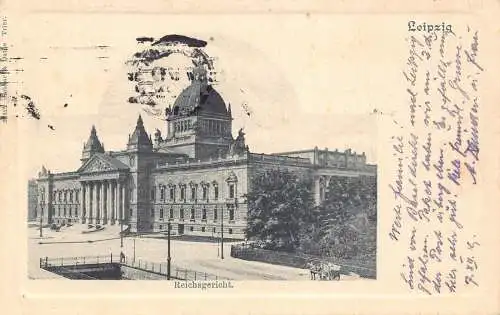 L261 Deutschland 1919 Leipzig Reichsgericht. alte Postkarte