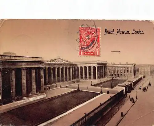 L138 Großbritannien 1921 London British Museum Postkarte