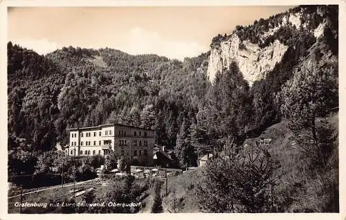 L168 Deutschland Oberaudorf Grafenburg Luegsteinwand RPPC Vintage Postkarte