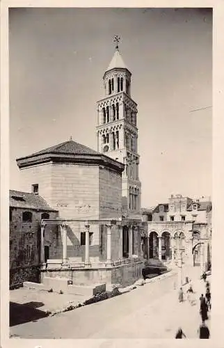 Kroatien Split Stolna Crkva Kirche Vintage Postkarte