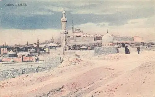 L280 Ägypten Kairo Zitadelle Gesamtansicht Straße Vintage Postkarte