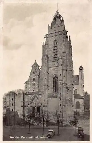 Deutschland 1933 Wetzlar Dom Heidenturm Turm Domwagen RPPC Vintage Postkarte