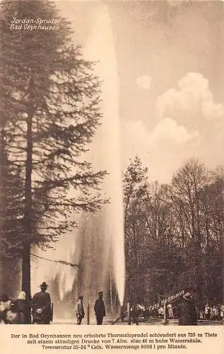 Deutschland Bad Oeynhausen Jordan-Sprudel Brunnenpark Vintage Postkarte
