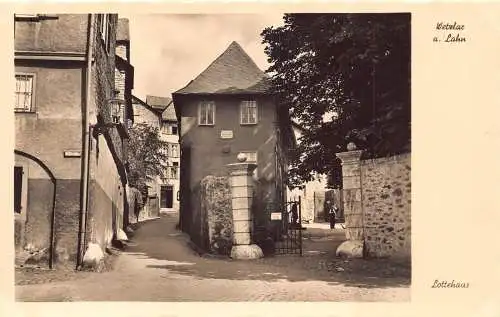 Deutschland Wetzlar a Lahn Lottehaus Haus RPPC Vintage Postkarte