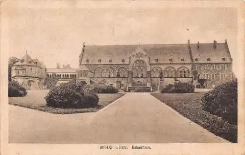 A148 Deutschland Goslar i Harz Kaiserhaus Haus Vintage Postkarte