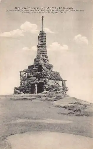 Frankreich Tregastel Le Calvaire Denkmal Vintage Postkarte