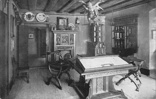 Deutschland Nürnberg Albrecht Dürer Zimmer I Zimmer Vintage Postkarte