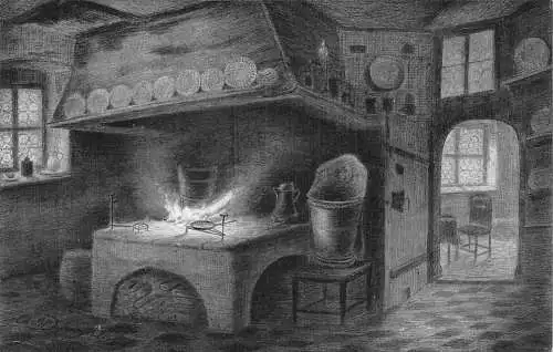 Deutschland Nürnberg Albrecht Dürer Kueche Küche Vintage Postkarte