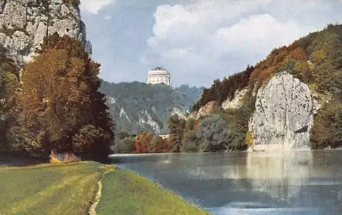 Deutschland Kelheim Partie am Kloesterl Vintage Postkarte