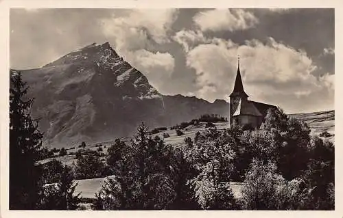 Schweiz Kirchlein vom Masein b Thusis RPPC Vintage Postkarte