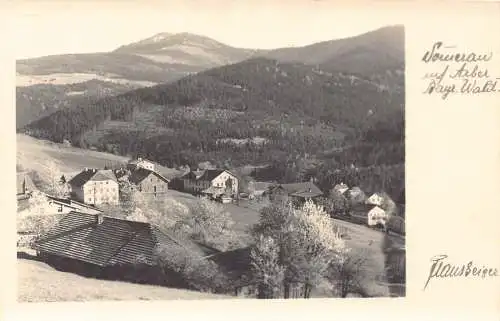 L322 Deutschland Somerau auf Arber Bayr Wald Berg Vintage Postkarte
