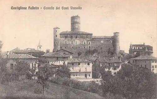 Italien Castiglione Falletto Castello dei Conti Schloss Vassallo Vintage Postkarte