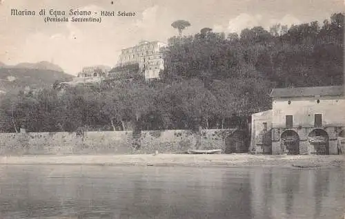 Italien Marina di Equa Seiano Hotel Seiano Vintage Postkarte