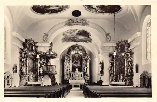 L152 Germany Erbendorf / Opf. Kath. Stadtpfarrkirche Kirche Vintage Postkarte