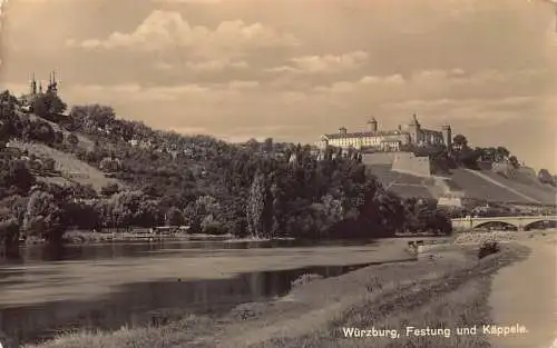 L183 Deutschland 1920 Würzburg Festung und Schloss Kaeppele Vintage Postkarte