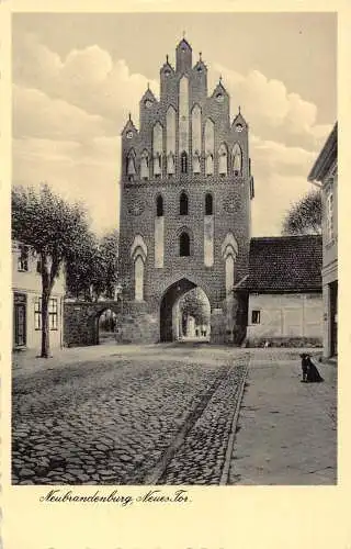 Deutschland Neubrandenburg i Meckl Neues Tor Neues Tor Postkarte.
