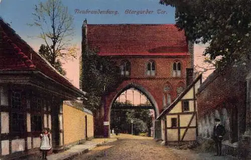 Deutschland 1932 Neubrandenburg i M Stargarder Tor Tor Vintage Postkarte