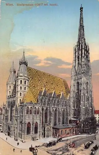 Österreich Wien Wien Stephansdom Vintage Postkarte