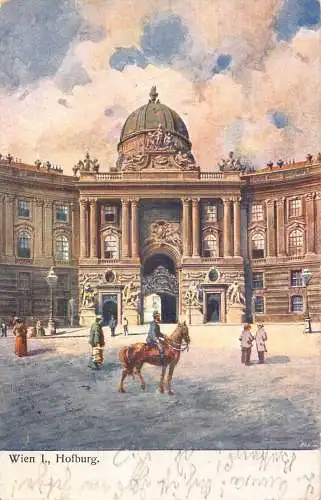 Österreich 1905 Hofburg Pferdewache Wien Wien Vintage Postkarte