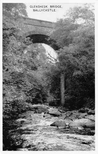 Irland Glenshesk Brücke Ballycastle Vintage Postkarte