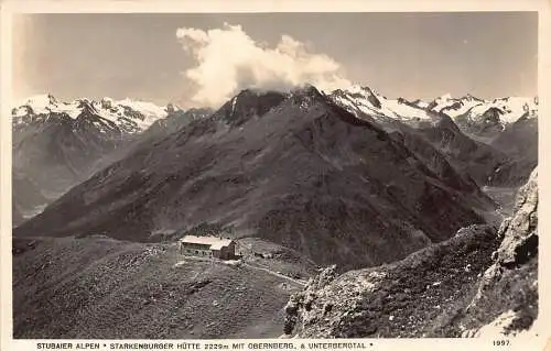 Deutschland Stubaier Alpen Starkenburger Hütte Obernberg Unterbergtal Postkarte