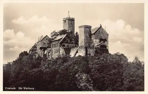 Deutschland Eisenach Die Wartburg RPPC Vintage Postkarte