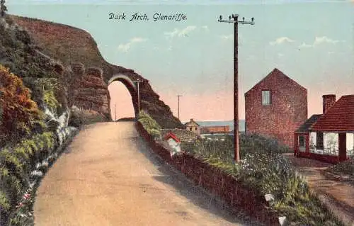 Irland Dark Arch Glenariffe Vintage Postkarte